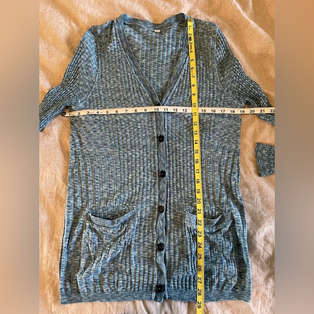 Athleta Revolve Borealis Green Heather Cardigan - Picture 6 of 7